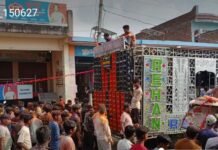 *आषाढ़ा क्षेत्र में शांतिपूर्ण ढंग से सम्पन्न हुआ मूर्ति विसर्जन* *थाना अध्यक्ष त्रिलोकीनाथ पांडेय व उनकी टीम की निगरानी में अमृत सरोवर तालाब में हुआ विसर्जन*