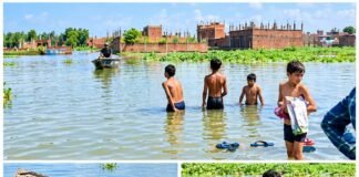 उन्नाव में गंगा का रौद्र रूप: 113.07 मीटर पहुंचा जलस्तर, गांवों की दहलीज तक पहुंचा पानी
